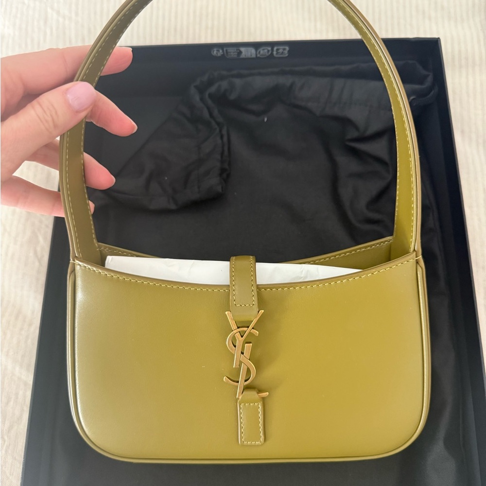 PERFECT condition mini YSL shoulder bag in Olive.